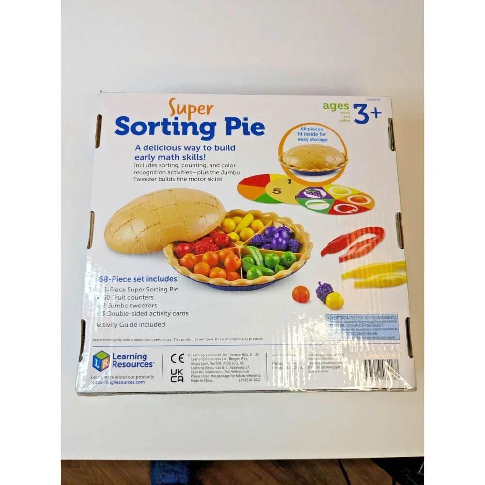 Learning Resources Super Sorting Pie LER 6216 Preschool Educational Toy Colors
